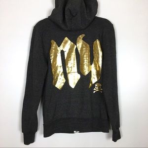 SoulCycle NY Skull Full Zip Hoodie Size Small